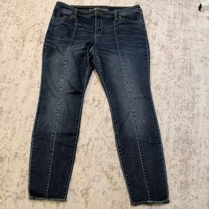 INC International Concepts Dark Blue Skinny Ankle Jeans